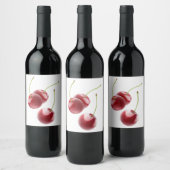 Kirschen Weinetikett (Flaschen)