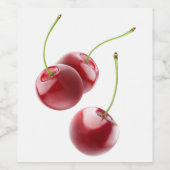 Kirschen Weinetikett (Einzelnes Label)