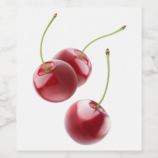 Kirschen Weinetikett (Einzelnes Label)