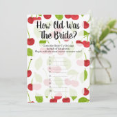 Kirschen wie alt war das Brautduschenspiel (Stehend Vorderseite)