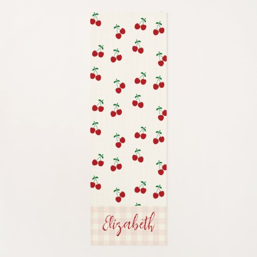 Kirschen Yogamatte (Vorderseite)
