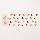 Kirschen Yogamatte (Vorderseite (Horizontal))