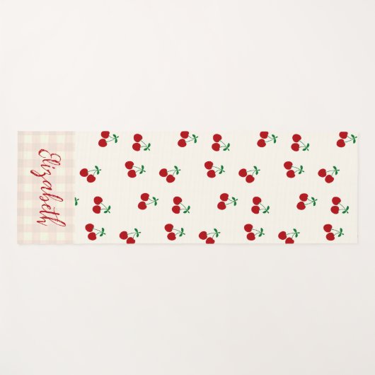 Kirschen Yogamatte (Vorderseite (Horizontal))