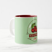 Kirschen Zweifarbige Tasse (Vorderseite Links)