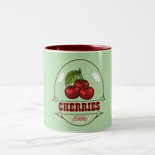 Kirschen Zweifarbige Tasse (Mittel)