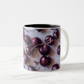 Kirschen Zweifarbige Tasse (VorderseiteRechts)