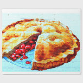Kirschenkuchen Geschenkpapier (Flach)