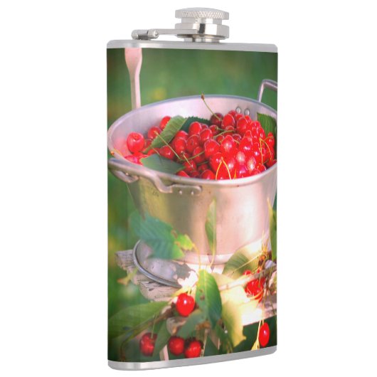 Kirschernte, Hütte Garten Rosalinde Flachmann (Rechts)