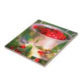 Kirschernte, Hütte Garten Rosalinde Fliese (Seite)