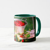 Kirschernte, Hütte Garten Rosalinde Tasse (VorderseiteRechts)