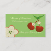 Kirschflecken Visitenkarte (Rückseite)