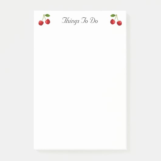 Kirschfrüchte Dinge, die nach der Ernte zu tun Post-it Klebezettel (Vorderseite)