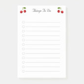 Kirschfrüchte Post-it Klebezettel (Vorderseite)