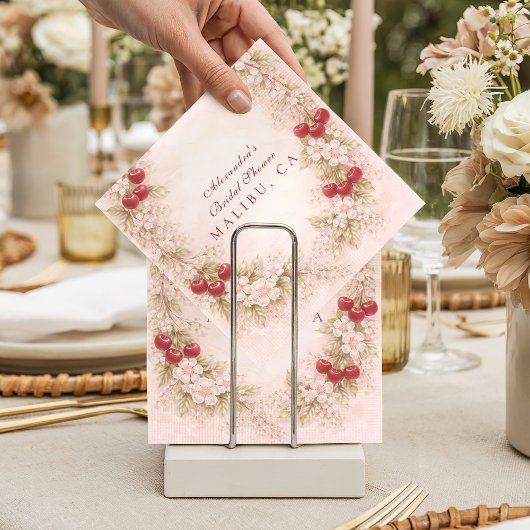 Kirschgarten-Brautabschied im Vintage-Stil Serviette