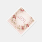 Kirschgarten-Brautabschied im Vintage-Stil Serviette (Ecke)