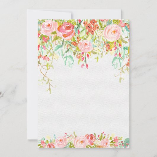 Kirschgarten Geburtstag Einladung (Rückseite)