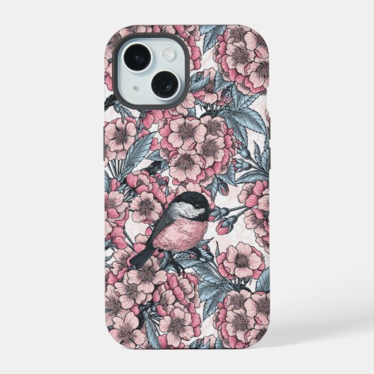 Kirschgarten iPhone 15 Hülle (Rückseite)