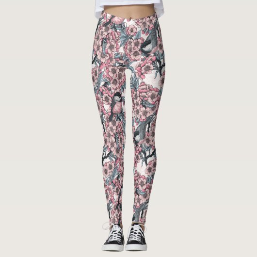 Kirschgarten Leggings (Vorderseite)