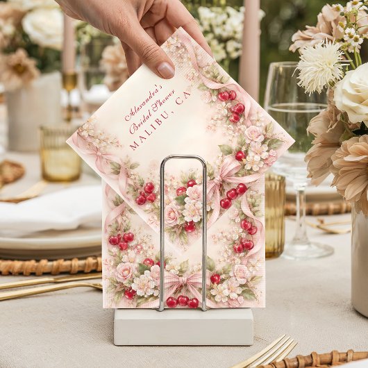 Kirschgarten Romantische Hochzeitsdusche Serviette