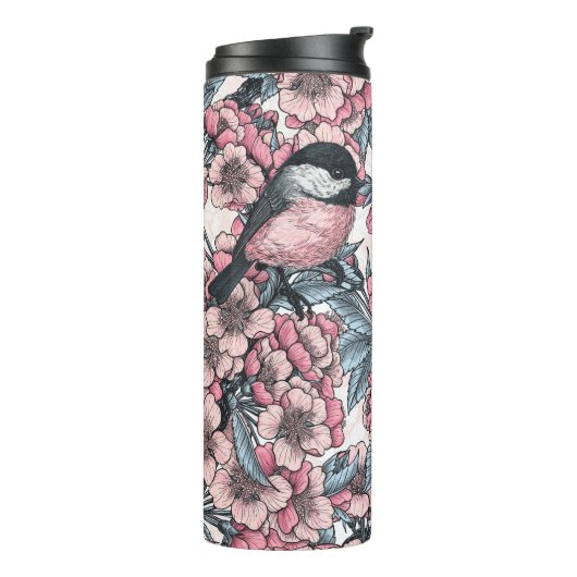 Kirschgarten Thermosbecher (Nach links gedreht)