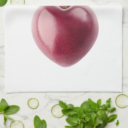 Kirschherz Geschirrtuch (Gefaltet)