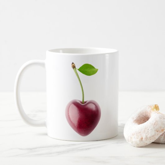 Kirschherz Kaffeetasse (Mit Donut)