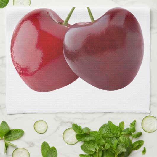 Kirschherzen Handtuch (Gefaltet)