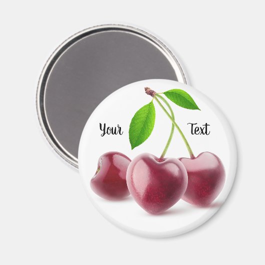 Kirschherzen Magnet (Vorderseite/Rückseite)