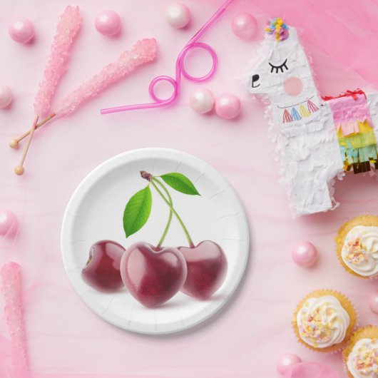 Kirschherzen Pappteller (Party)