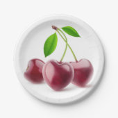 Kirschherzen Pappteller (Vorderseite)