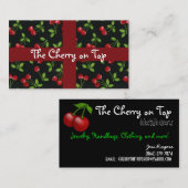 Kirschhintergrund-Visitenkarte Visitenkarte (Vorne/Hinten)