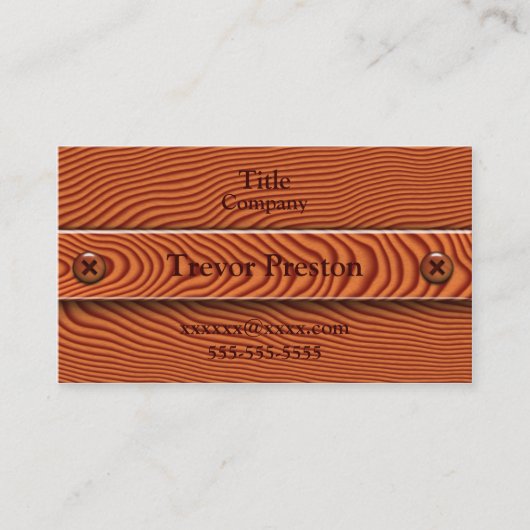 Kirschholz-Visitenkarten Visitenkarte (Vorderseite)