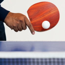 Kirschholzstruktur mit individuellem Monogramm. Tischtennis Schläger