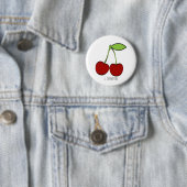 Kirschillustrations-Knopf Button (Beispiel)
