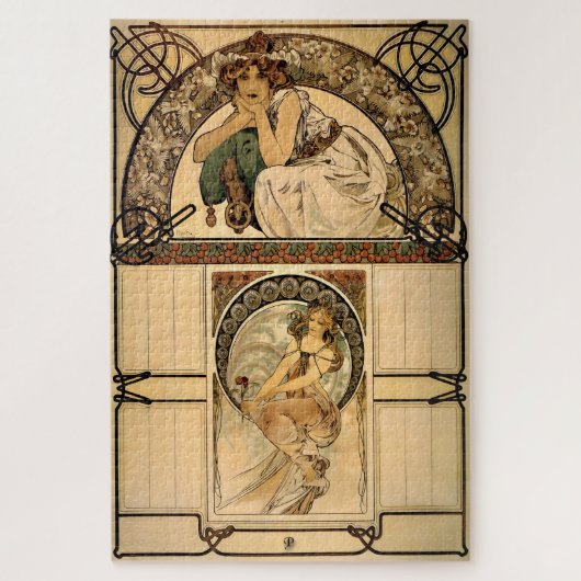 Kirschkalender von Mucha Puzzle (Vertikal)