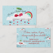 Kirschkirschwolkenbacken-Bäckerei-Visitenkarte Visitenkarte (Vorne/Hinten)