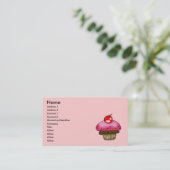 Kirschkleiner kuchen visitenkarte (Stehend Vorderseite)