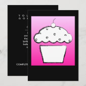 Kirschkuchen Einladung (Vorne/Hinten)