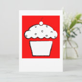 Kirschkuchen Einladung (Stehend Vorderseite)