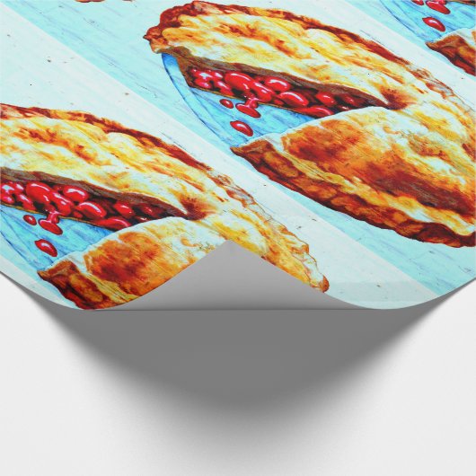 Kirschkuchen Geschenkpapier (Ecke)