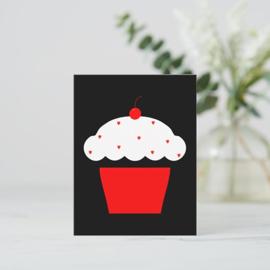 Kirschkuchen Postkarte (Stehend Vorderseite)