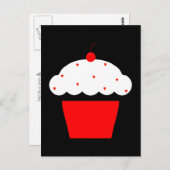 Kirschkuchen Postkarte (Vorne/Hinten)