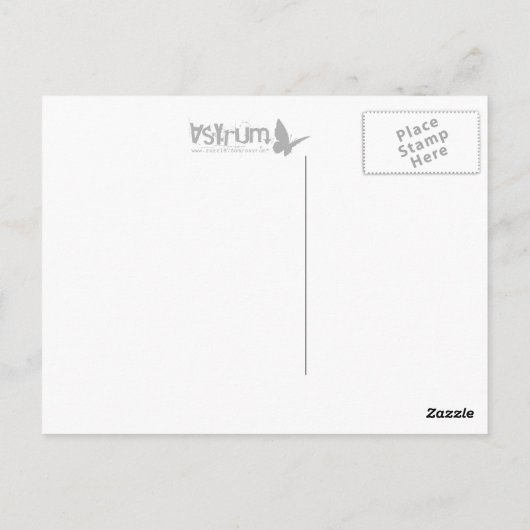 Kirschkuchen Postkarte (Rückseite)