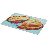 Kirschkuchen Schneidebrett (Ecke)