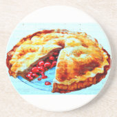 Kirschkuchen-Untersetzer Sandstein Untersetzer (Vorne)