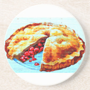 Kirschkuchen-Untersetzer Sandstein Untersetzer