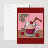 Kirschlatte Postkarte (Vorne/Hinten)