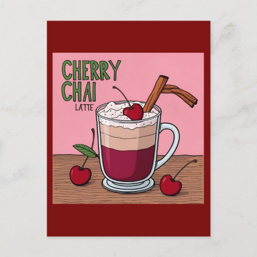 Kirschlatte Postkarte (Vorderseite)