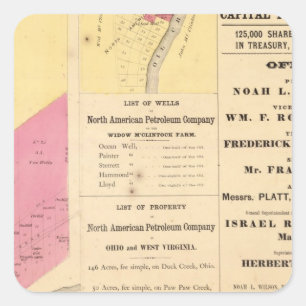 Kirschlaufeigentum Quadratischer Aufkleber