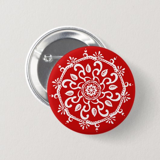 KirschMandala Button (Vorne & Hinten)
